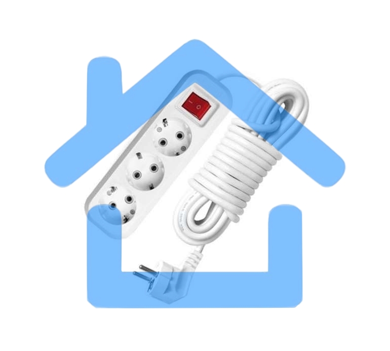 Удлинитель 3х2м с заземл. 16А IP20 S-303 с выкл. ПВС 3х1 UNIVersal 9634418