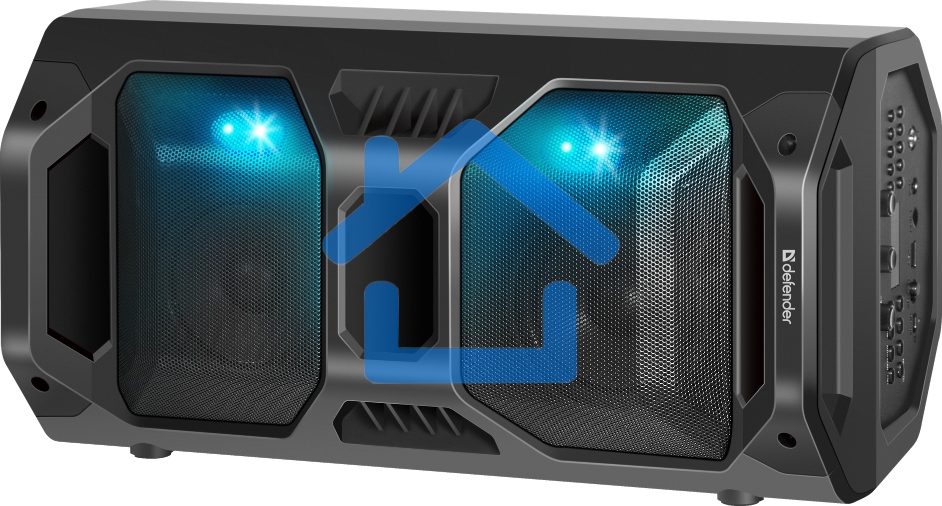Портативная акустика Defender Rage 50 Вт Light/BT/FM/USB/LED/TWS черный