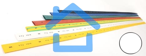 Трубка термоусаживаемая ТТУ 18/9 белая (1м)