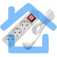 Удлинитель быт. ТМ Союз 2200 Вт 3гн. ПВС 5м 481S-7305