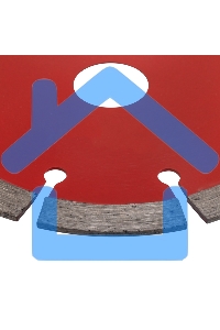 Диск алмазный отрезной сегментный 125x22.2 мм Kranz 