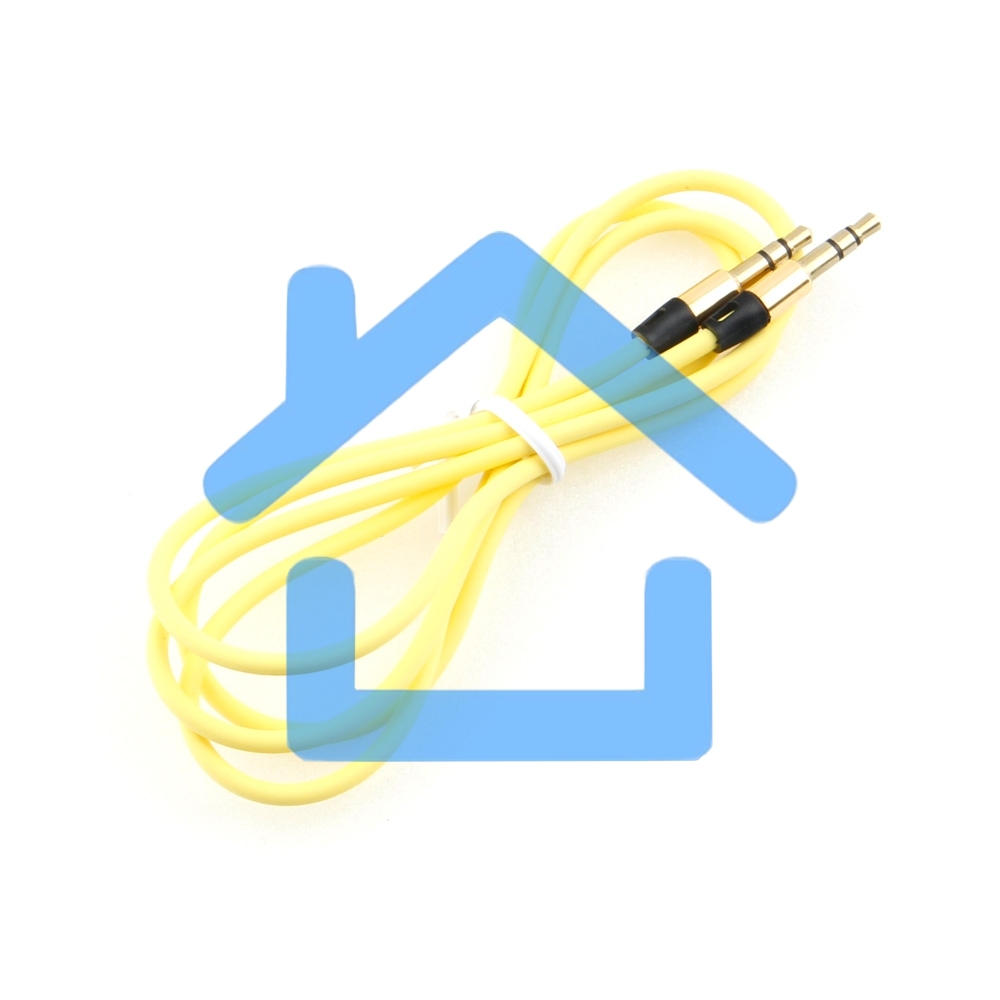 Кабель аудио Cablexpert CCAB-01-35MM-1MY, 3.5 Jack (M)/3.5 Jack (M), желтый. 1м, блистер