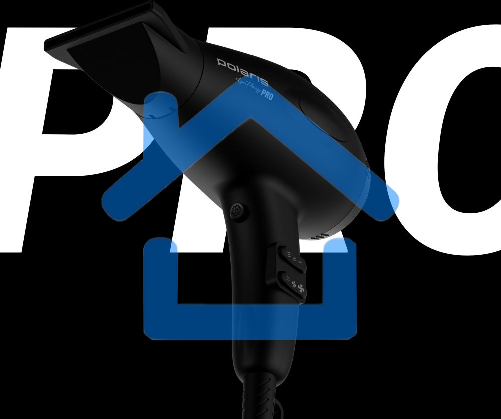 Фен Polaris PHD2099ACi Argan Therapy PRO черный 2000Вт