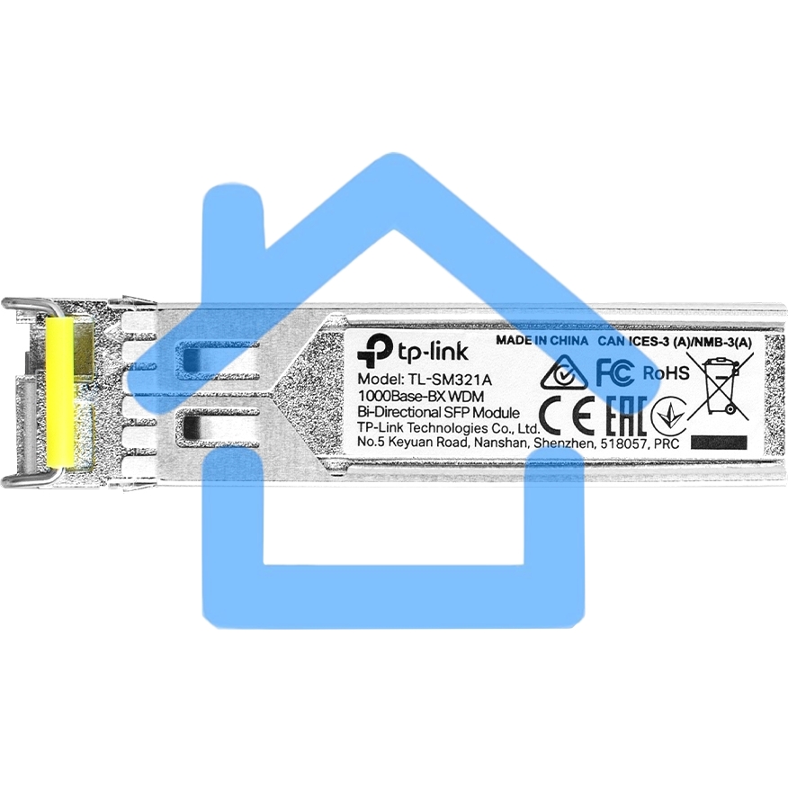 Трансивер TP-Link SMB TL-SM321A 1000Base-BX WDM SFP LC TX:1550nm RX:1310nm 10km