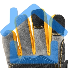 Перчатки универсальные Denzel усиленные, размер 9