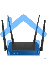 Роутер D-Link DIR-822/RU/E1A, Wireless AC1200 Dual-Band Router with 1 10/100Base-TX WAN port and 4 10/100Base-TX LAN ports.802.11b/g/n compatible, 802.11AC up to 866Mbps,1 10/100Base-TX WAN port, 4 10/100B