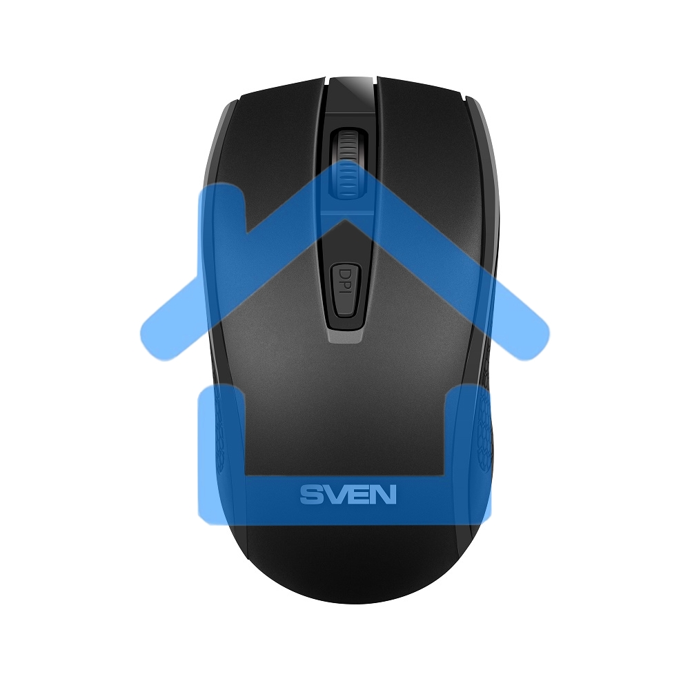 Мышь беспроводная SVEN RX-220W черный, 1600 dpi, радиоканал, USB, кнопки - 4