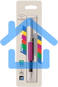 Ручка перьевая Parker Jotter Originals F60 (2096860) Magenta M сталь нержавеющая блистер