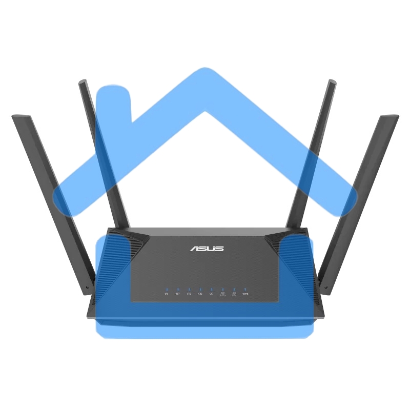 Роутер беспроводной Asus RT-AX52 AX1800 10/100/1000BASE-TX черный