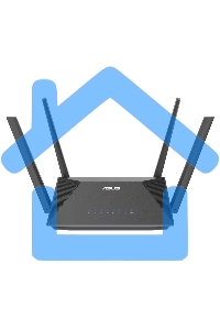 Роутер беспроводной Asus RT-AX52 AX1800 10/100/1000BASE-TX черный