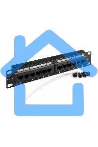 Патч-панель ExeGate EPP3-10-12-8P8C-C6-110D (10