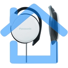 Наушники накладные Panasonic RP-HS46E-W 1.1м белый проводные (крепление за ухом)