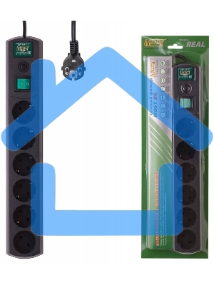 Сетевой фильтр MOST Сетевой фильтр RG 2м (6 розеток), черный 587277