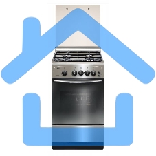 Плита газовая Gefest ПГ 3200-06 К62 серебристый, конфорок 4 шт, духовка 42 л, 50 см x 85 см x 57 см