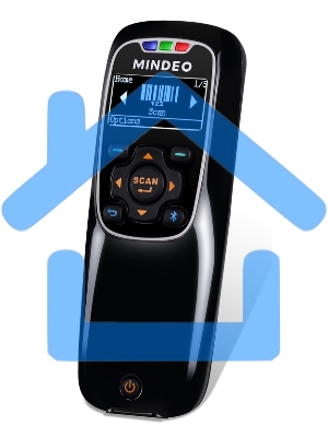 Сканер штрих-кода ручной Mindeo MS3690Plus Mark (MS3690-2D-HD(BT)) 2D имидж, беспроводной, 100 скан/сек, Bluethooth, USB, черный