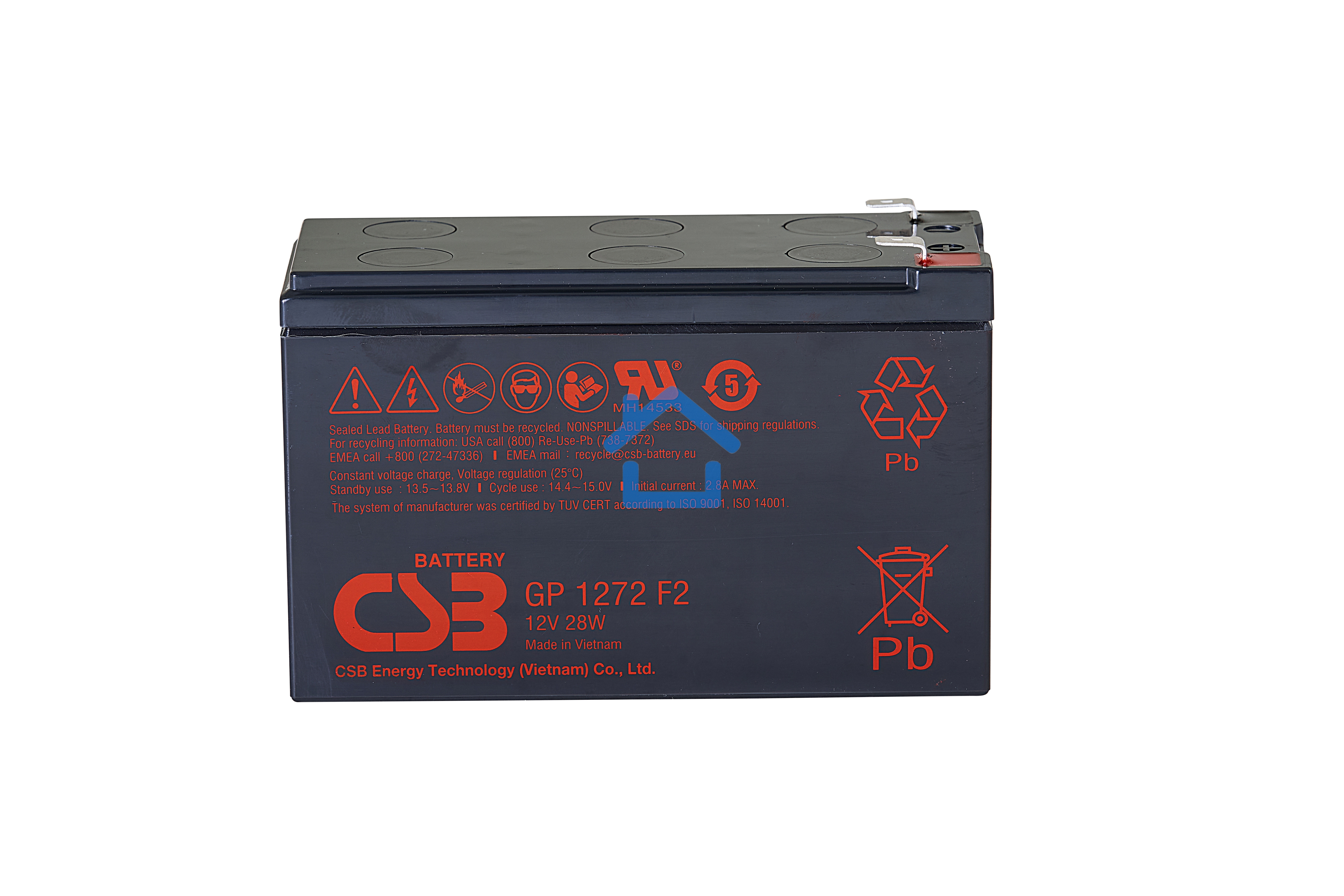 Батарея CSB GP 1272 12V 7.2Ah F2 28W
