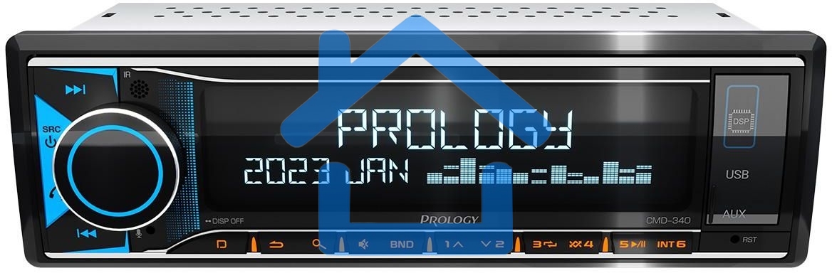 Автомагнитола Prology CMD-340 1DIN 4x55Вт