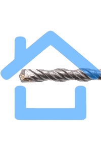 Бур по бетону Denzel двойная спираль, Cobalt W-tip, 8x160 мм, SDS PLUS