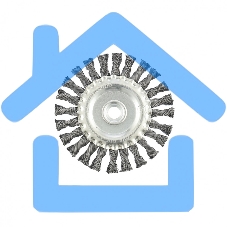 Щетка Matrix для УШМ, 125 мм, М14, Плоская, крученая проволока 0,5 мм