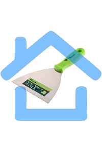 Шпательная лопатка из нержавеющей стали, 120 мм, пластмассовая ручка Сибртех 85549