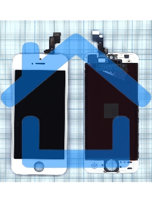 Дисплей для Apple iPhone 5S в сборе с тачскрином (AAA) белый