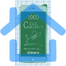 Керамическая пленка (стекло) для Iphone 6/ 6S plus белый