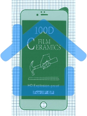 Керамическая пленка (стекло) для Iphone 6/ 6S plus белый