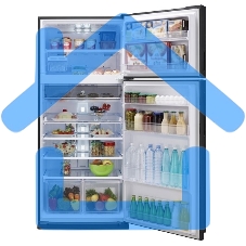 Холодильник Sharp SJ-XE59PMBK черный двухкамерный 430/148 л морозилка сверху