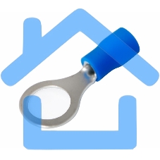 Наконечник кольцевой изолированный ø 8.4 мм 1.5-2.5 мм² (НКи 2.5-8/НКи2-8) синий Rexant