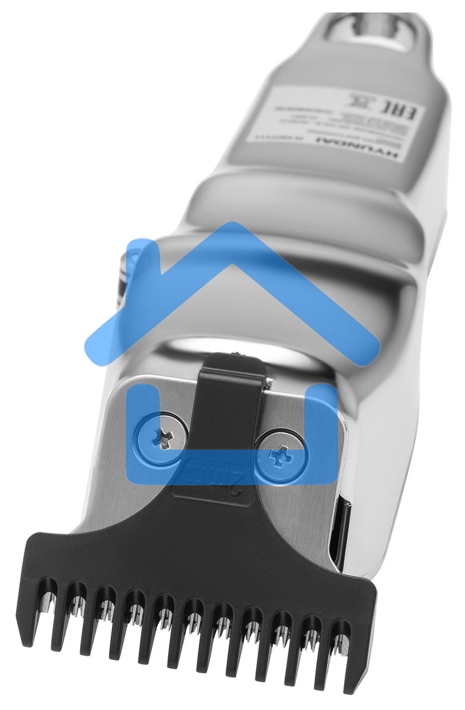 Машинка для стрижки Hyundai H-HC7111 серебристый/черный 3Вт (насадок в компл:3шт)