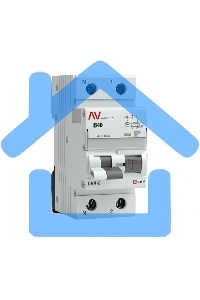 Выключатель автоматический дифференциального тока (C) Averes DVA-6 1P+N 40А/30мА тип АС 6кА