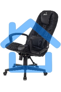 Кресло игровое Бюрократ Zombie 9 черный/серый, искусст.кожа/ткань, крестовина пластик