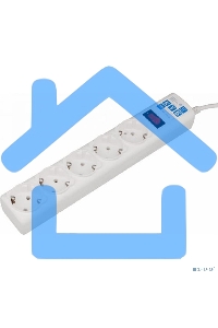 Сетевой фильтр Powercube SPG-B-6-WHITE 1.9м (5 розеток) белый (коробка)