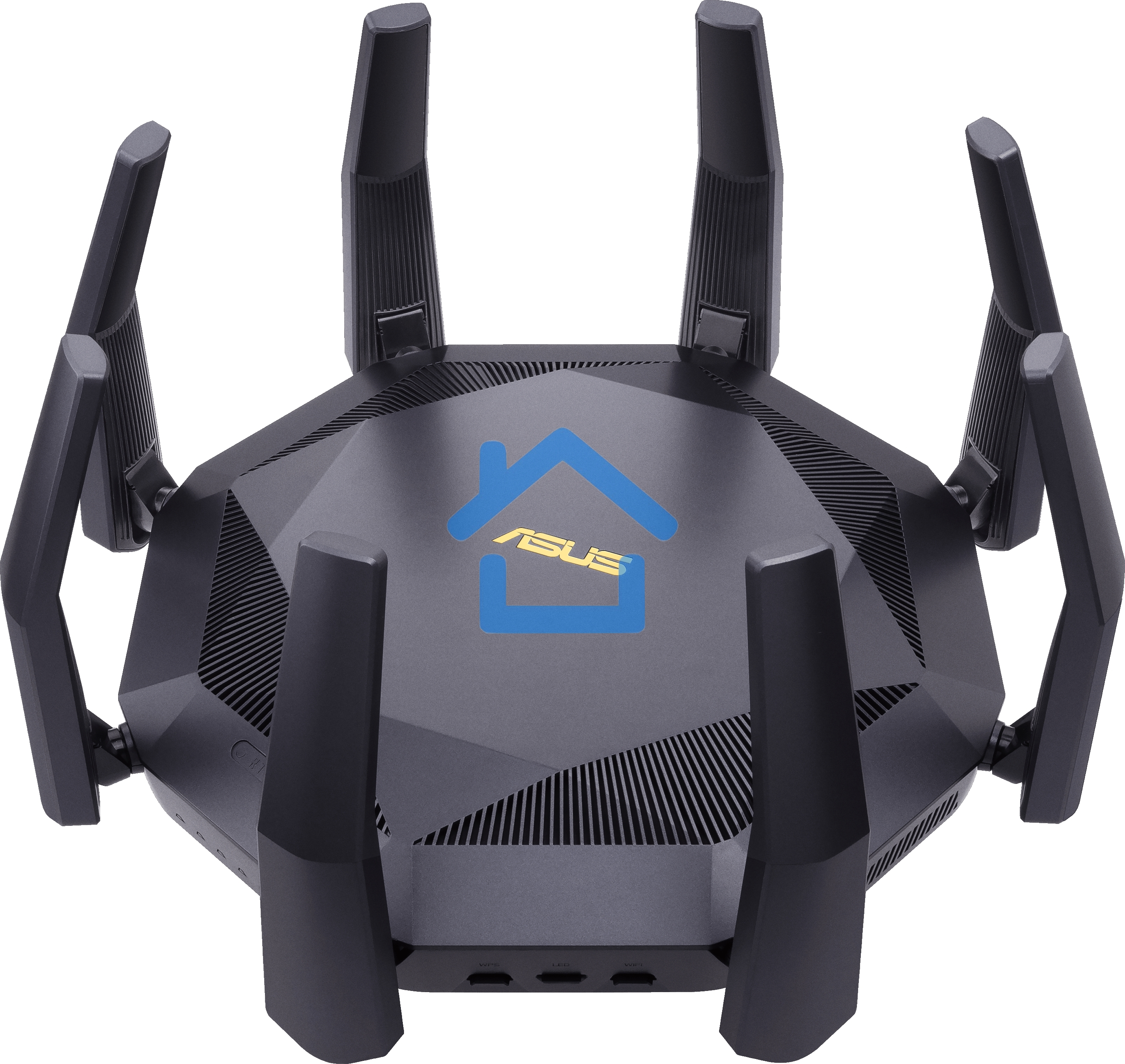 Роутер ASUS RT-AX89X, 802.11b/g/n/ac/ax, до 1148+4804 бит/c, 2,4 + 5 гГц, 8 антенны, USB, GbT LAN