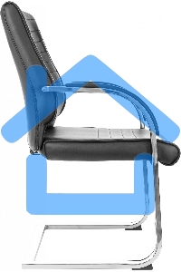 Кресло компьютерное Бюрократ T-8010-LOW-V/BLACK черный, искусственная кожа