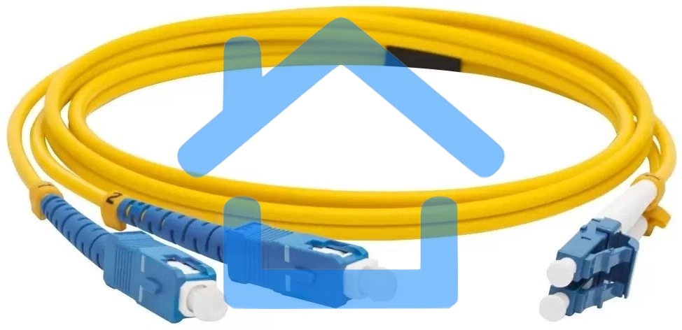 Кабель Патч-корд Lanmaster LAN-2LC-2SC/SU-3.0 2xOS2 LC дуплекс-SC дуплекс 3м LSZH оранжевый