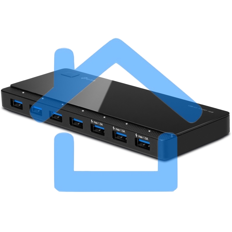 Сетевое оборудование TP-Link UH700 7 ports USB 3.0 Hub,Desktop, a 12V/2.5A Power Adapter included