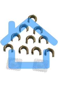 Комплект бушингов CET CET3687R (BSH-P2035) для HP LaserJet P2035/P2055/M401/M425 резинового вала (упак.:2шт)