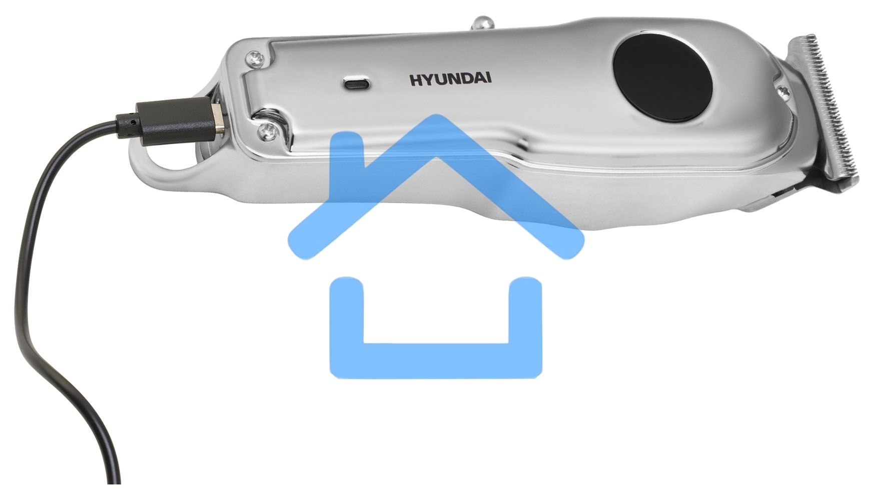 Машинка для стрижки Hyundai H-HC7111 серебристый/черный 3Вт (насадок в компл:3шт)