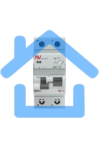 Выключатель автоматический дифференциального тока (C) Averes DVA-6 1P+N 40А/30мА тип АС 6кА