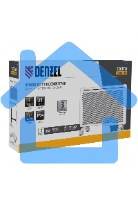 Конвектор гибридный Denzel HybridX-1500 белый, 1500 Вт, 25 м2, термостат, дисплей