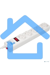 Сетевой фильтр Powercube SPG-B-6-WHITE 1.9м (5 розеток) белый (коробка)