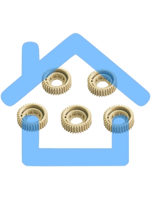 Шестерня CET CET8084 (2HS25260) для Kyocera FS-1028/1128MFP/1100 тефлонового вала