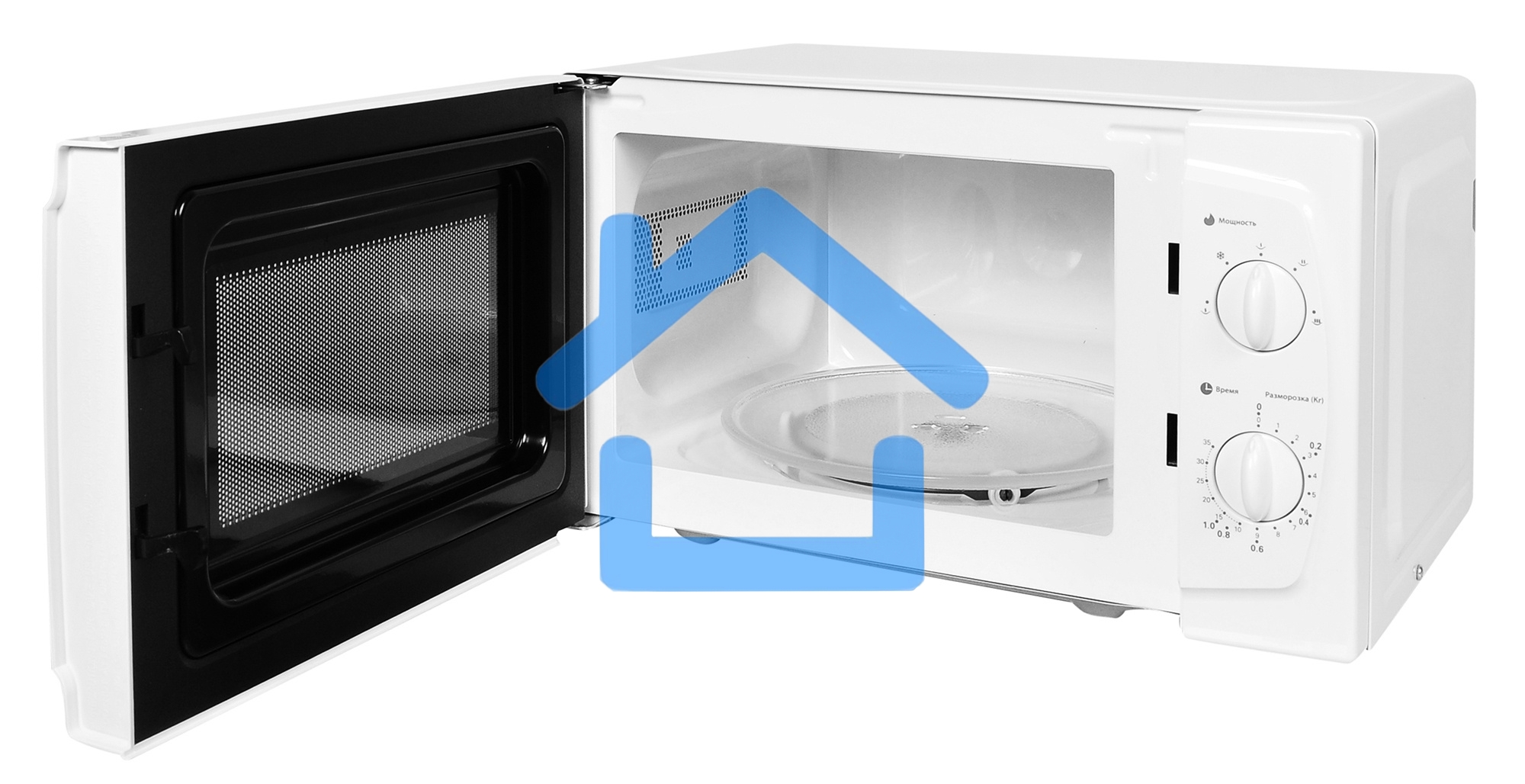 Микроволновая печь Starwind SWM5520 белый, 20 л, 700 Вт, переключатели - поворотный механизм