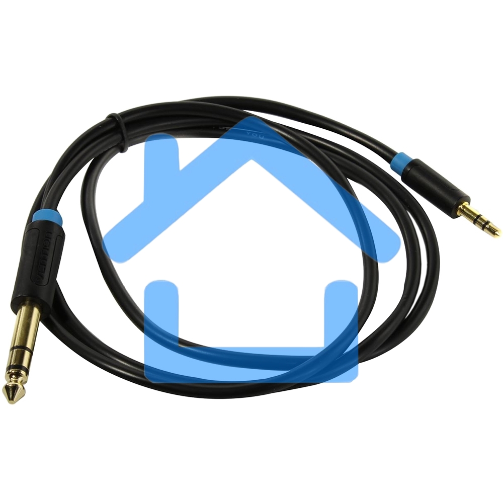 Кабель Vention аудио Jack 6,5 mm M/ 3,5 M - 1 м