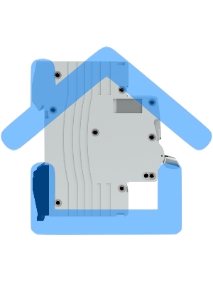 Выключатель автоматический дифференциального тока (C) Averes DVA-6 1P+N 40А/30мА тип АС 6кА