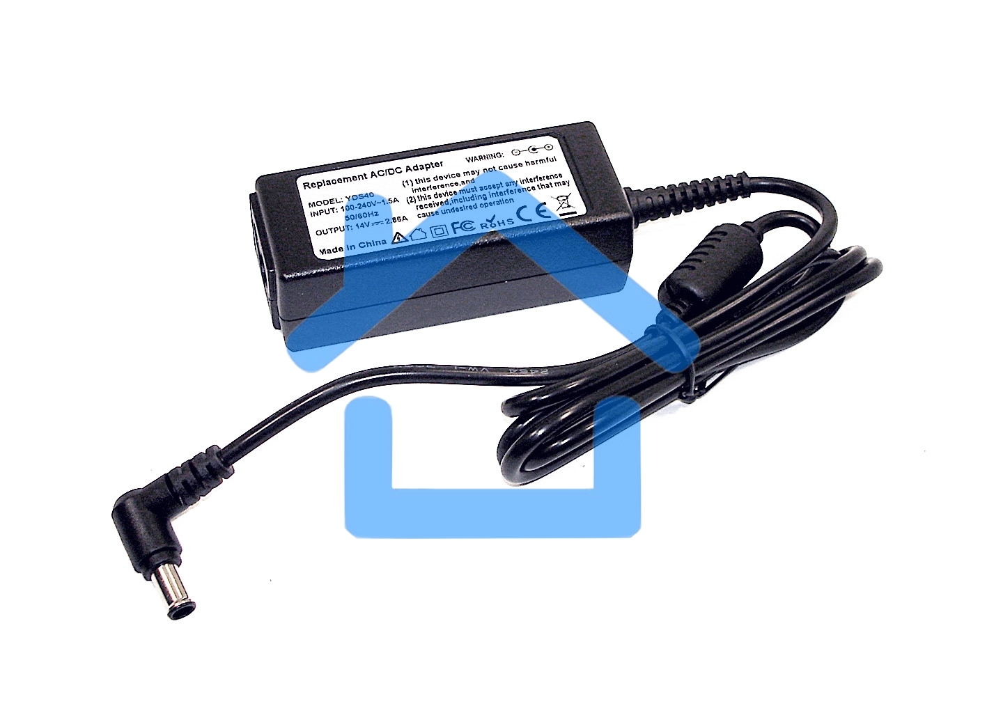 Блок питания для монитора и телевизора LCD 14V 2.86A (6.5x4.4 mm) 40W OEM
