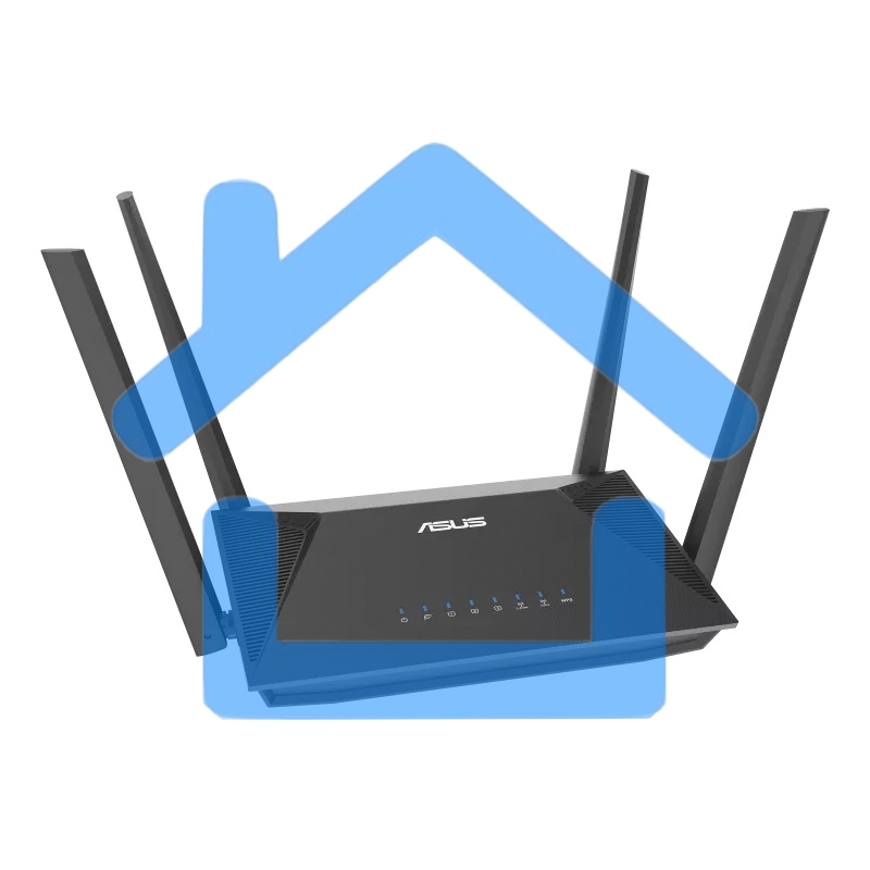 Роутер беспроводной Asus RT-AX52 AX1800 10/100/1000BASE-TX черный