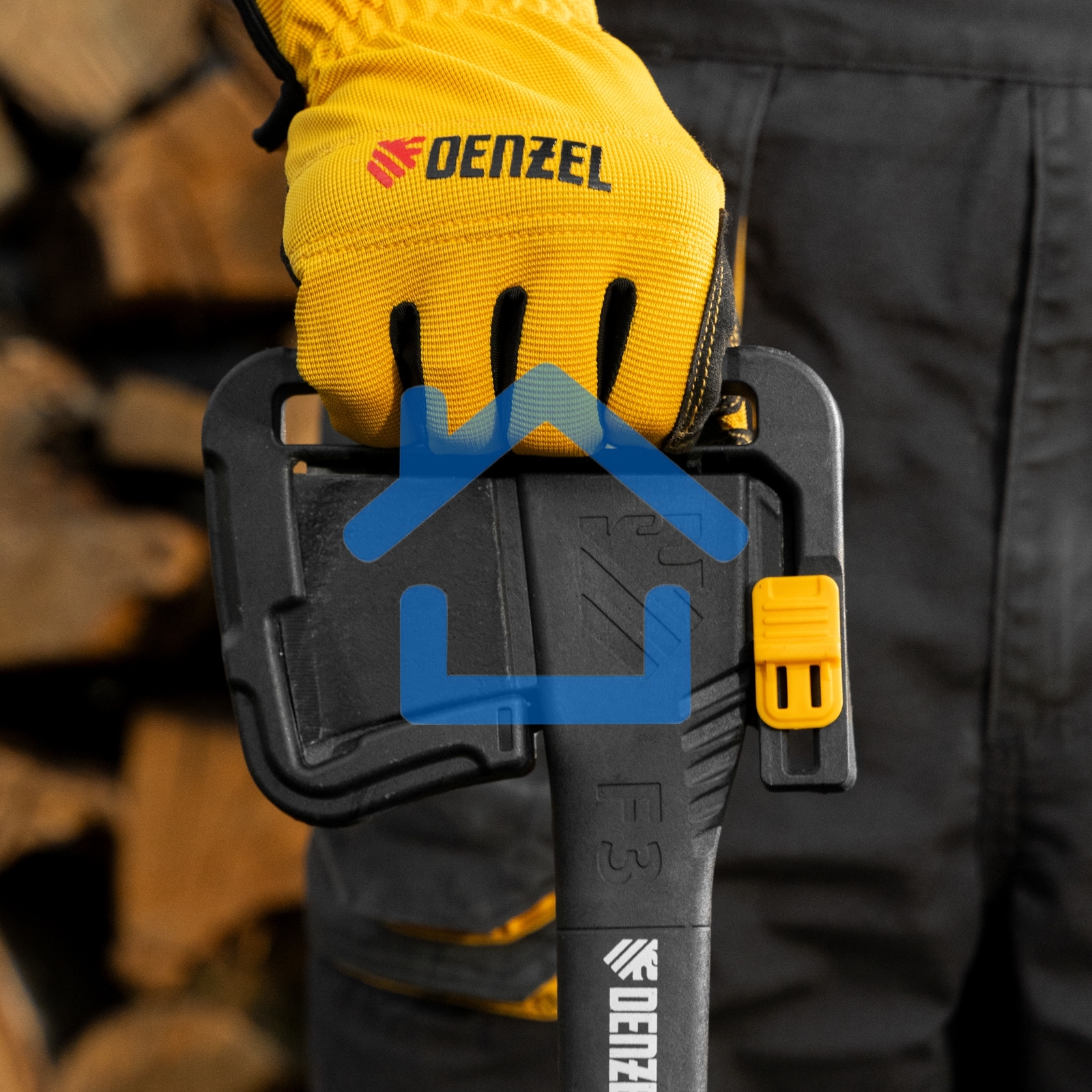 Топор-колун Denzel 21430 F3, 640 гр, двухкомпонентная рукоятка, 320 мм