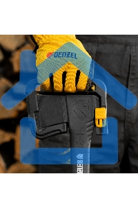 Топор-колун Denzel 21430 F3, 640 гр, двухкомпонентная рукоятка, 320 мм